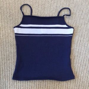 Garage blue stripped tank top